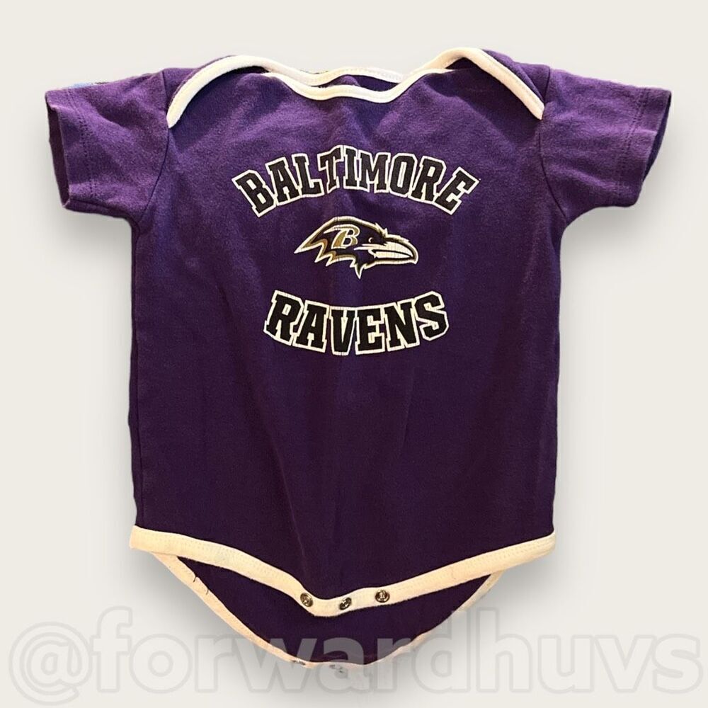 NFL Baltimore Ravens Short Sleeve Bodysuit Size 12 Months
